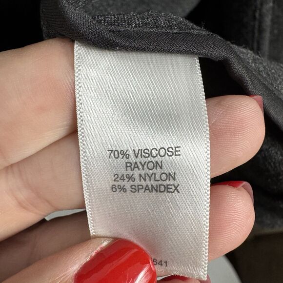 J. JILL Ponte Open Front Knit Jacket Blazer Cardigan Gray Small S Career EUC - Picture 5 of 5